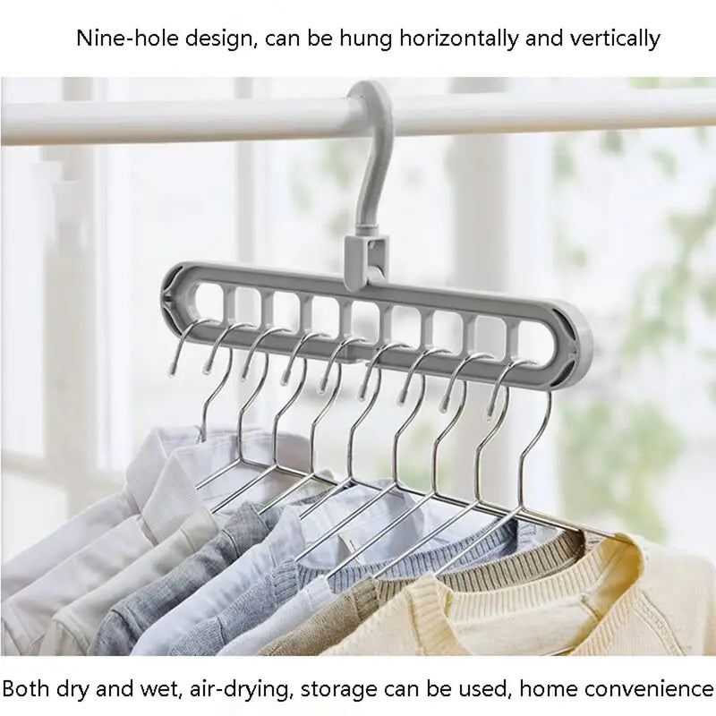 Magic Multi-Port Support Hangers for Clothes Drying Rack